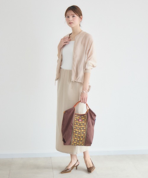 Ball&Chain(ボールアンドチェーン)の「【Ball&Chain/ボールアンドチェーン】TASSEL 撥水 刺繍トートバッグ レギュラーサイズ(トートバッグ・レディース・ベージュ/ネイビー/ブルー/ブラウン/ピンク・MEDIUM)」の9枚目の写真
