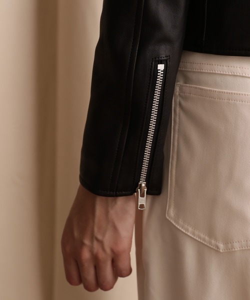 schott（ショット）の「【Women's】Schott/ショット/SINGLE RIDERS/シングルライダース（ライダースジャケット・レディース・ブラック・M/S）」の6枚目の写真