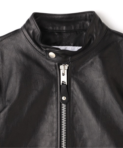 schott（ショット）の「【Women's】Schott/ショット/SINGLE RIDERS/シングルライダース（ライダースジャケット・レディース・ブラック・M/S）」の10枚目の写真