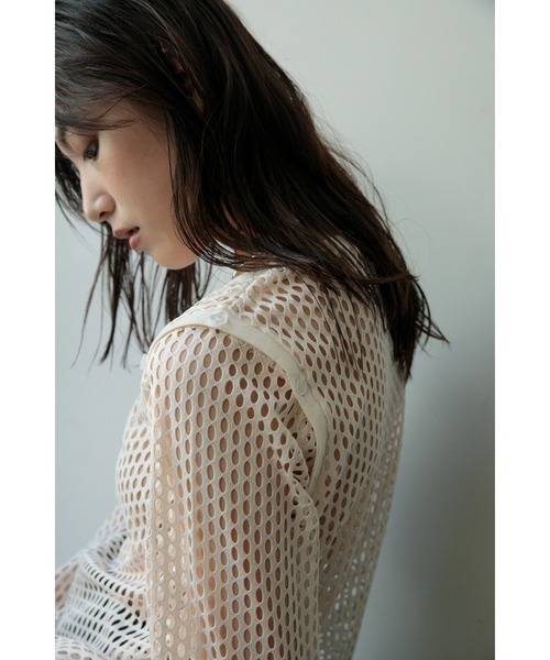 AGAWD(アガウド)の「AGAWD 2WAYメッシュプルオーバー ★(Tシャツ/カットソー・レディース・ホワイト/ベージュ/ブラック・FREE)」の10枚目の写真