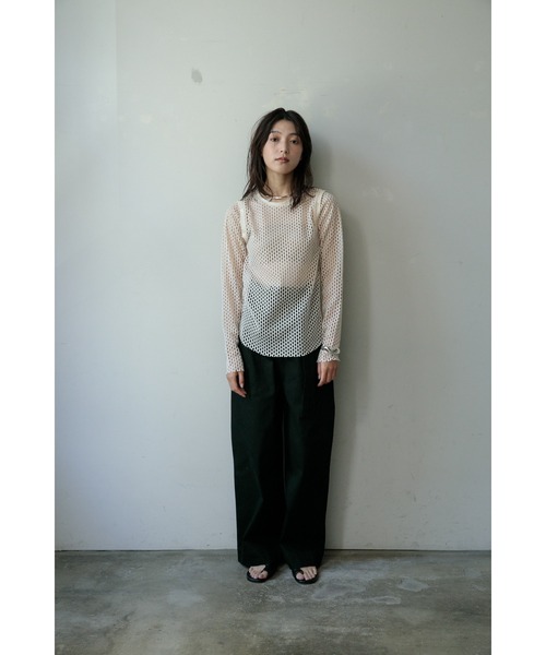 AGAWD(アガウド)の「AGAWD 2WAYメッシュプルオーバー ★(Tシャツ/カットソー・レディース・ホワイト/ベージュ/ブラック・FREE)」の4枚目の写真