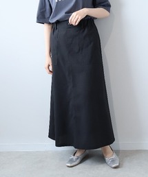 leswel（レスウェル）の「【L～5L 大きいサイズ】リネンライクベーカースカート（スカート）」