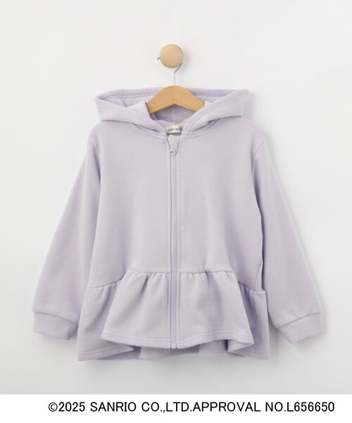 SHOO・LA・RUE（シューラルー）の「【サンリオキャラクターズ】トドラーキャラクターパーカ（パーカー・キッズ・パープル/オフホワイト・11/10/12）」の2枚目の写真