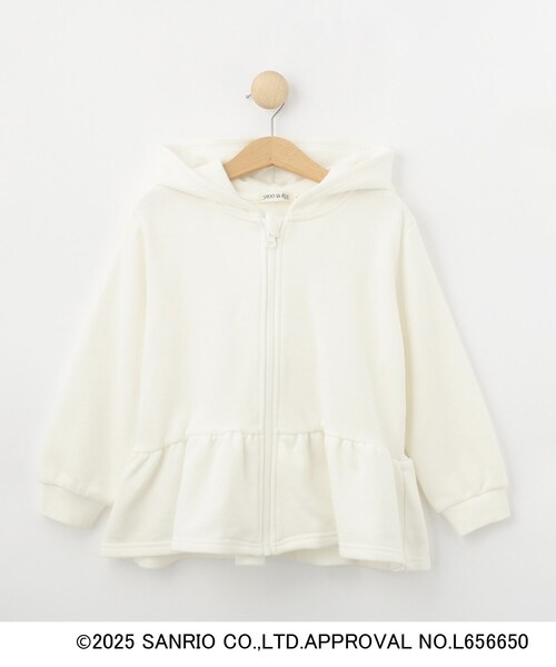 SHOO・LA・RUE（シューラルー）の「【サンリオキャラクターズ】トドラーキャラクターパーカ（パーカー・キッズ・パープル/オフホワイト・11/10/12）」の3枚目の写真
