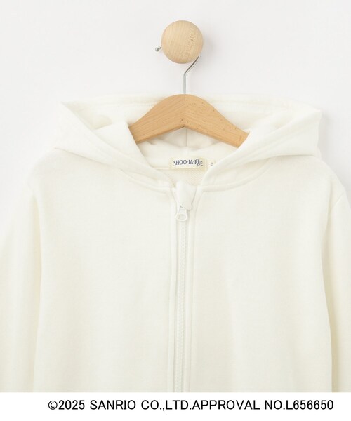 SHOO・LA・RUE（シューラルー）の「【サンリオキャラクターズ】トドラーキャラクターパーカ（パーカー・キッズ・パープル/オフホワイト・11/10/12）」の5枚目の写真