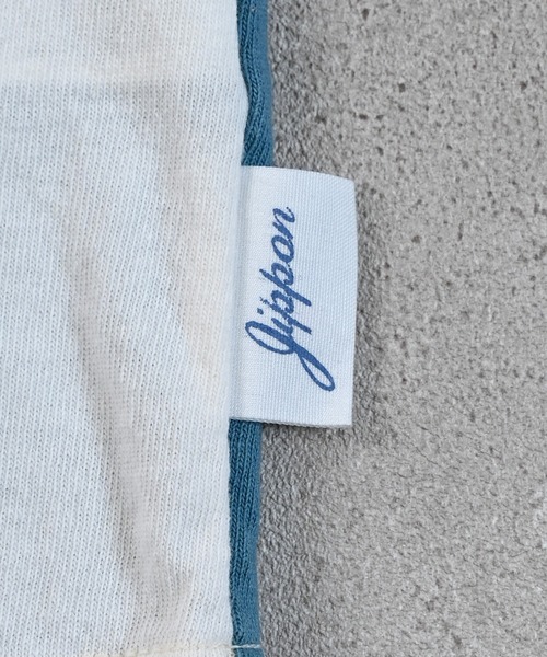 JIPPON(ジポン)の「ムジラグランクレイジーロンT(Tシャツ/カットソー・キッズ・チャコール/オフホワイト/ブルー・110/100/95/90/80/140/130/120)」の7枚目の写真