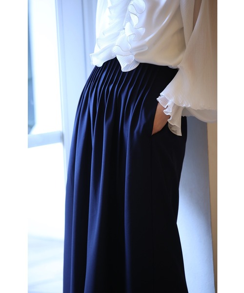 cawaii（カワイイ）の「大人女性のお悩み解消特化型 ワイドパンツ（その他パンツ・レディース・ネイビー/アイボリー/ブラウン系その他/グレー・L-Long/L-Short/M-Short/M-Long）」の12枚目の写真