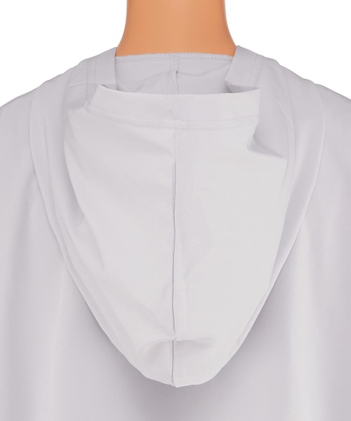 San-ai Resort 三愛水着楽園（サンアイリゾート　サンアイミズギラクエン）の「せここさんご紹介商品【紫外線防止】【UVカット】【WEB限定商品】ポケット付きハーフジップラッシュパーカー＋リブタンキニ水着+レギンス5点セット【Beach Queen（ビーチクイーン）】（水着・レディース・ブラック/ライトグレー/オフホワイト・11号/9号/13号）」の17枚目の写真