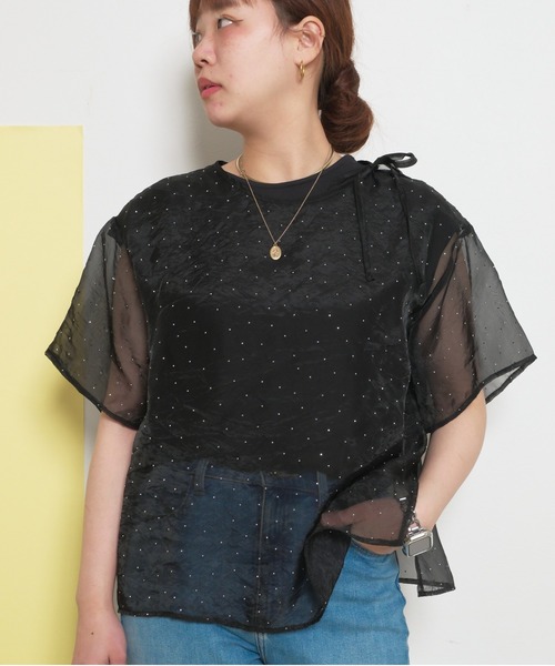 【 最終値下げ】DICH HENDERSON シアートップス Sheer Highneck Tops（シアーハイネックトップス） - AgAwd