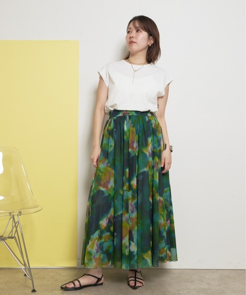 palm RICHE(ポームリシュ)の「【インナー付き】2ピース ラインストーン シアートップス(Tシャツ/カットソー・レディース・オフホワイト/サックスブルー/ブラック・M)」の16枚目の写真