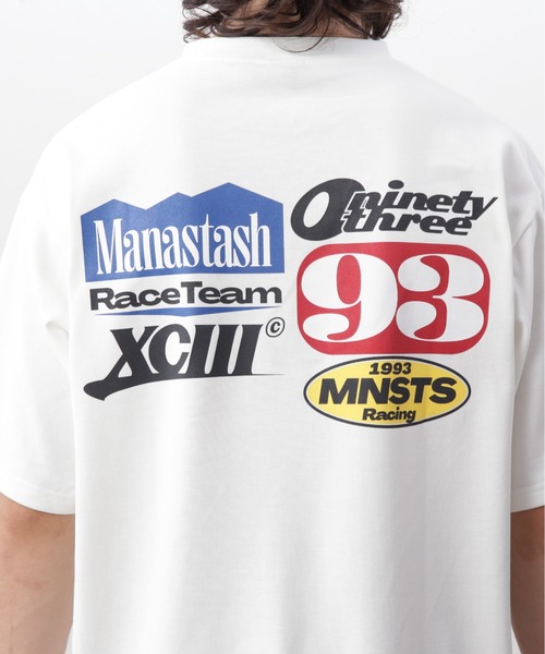 MANASTASH(マナスタッシュ)の「MANASTASH/マナスタッシュ/RE:POLY TEE TEAM 93(Tシャツ/カットソー・メンズ・ホワイト/ブラック/ブルー・XL/L/M/S)」の12枚目の写真