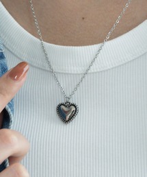 abaskdesign（アバスクデザイン）の「金属アレルギー対応 ハートペンダントチェーンネックレス（ネックレス）」