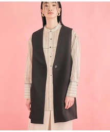 Settimissimo | ダブルクロス ロング ジレ(ベスト)