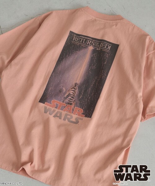 STAR WARS(スターウォーズ)の「STAR WARS(スターウォーズ)ヴィンテージライクTシャツ(Tシャツ/カットソー・メンズ・ライトブルー/その他3/その他4/その他2/その他1/オフホワイト・S/M/L/XL)」の5枚目の写真