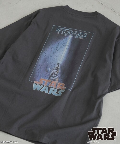 STAR WARS(スターウォーズ)の「STAR WARS(スターウォーズ)ヴィンテージライクTシャツ(Tシャツ/カットソー・メンズ・ライトブルー/その他3/その他4/その他2/その他1/オフホワイト・S/M/L/XL)」の6枚目の写真