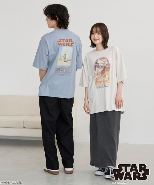 STAR WARS(スターウォーズ)の「STAR WARS(スターウォーズ)ヴィンテージライクTシャツ(Tシャツ/カットソー・メンズ・ライトブルー/その他3/その他4/その他2/その他1/オフホワイト・S/M/L/XL)」の21枚目の写真