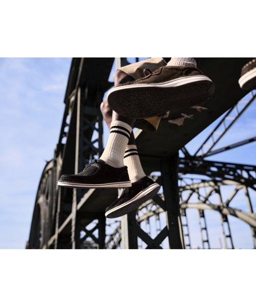 BIRKENSTOCK(ビルケンシュトック)の「【公式】ビルケンシュトック Pasadena/パサデナ スエードレザー(モカシン/デッキシューズ・メンズ・ブラック・25cm【レギュラー幅】/28.5cm【レギュラー幅】)」の2枚目の写真