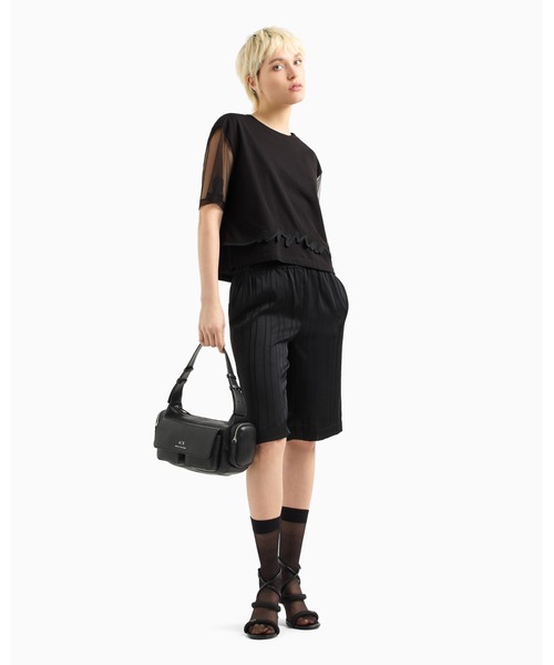 アルマーニArmani Exchange メッシュシャツ セール】【A|X アルマーニ エクスチェンジ】シグネチャーロゴ