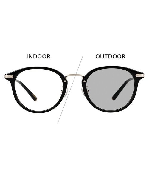 UNITED ARROWS(ユナイテッドアローズ)の「【WEB限定】ボストン型 サングラス|調光サングラス|レンズの色が変わる|ゴールド|メタル|UVカット|紫外線対策|ユナイテッドアローズ|Zoff|UNITED ARROWS(サングラス・レディース・ブラック/ブラウン系その他5・FREE)」の3枚目の写真