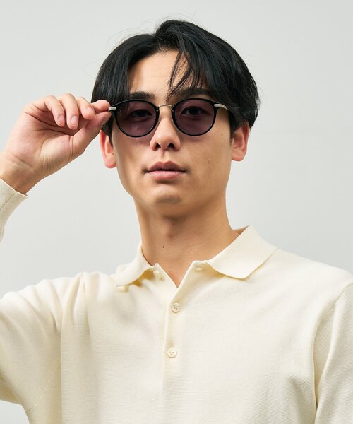 UNITED ARROWS(ユナイテッドアローズ)の「【WEB限定】ボストン型 サングラス|調光サングラス|レンズの色が変わる|ゴールド|メタル|UVカット|紫外線対策|ユナイテッドアローズ|Zoff|UNITED ARROWS(サングラス・レディース・ブラック/ブラウン系その他5・FREE)」の20枚目の写真