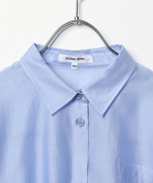 GLOBAL WORK(グローバルワーク)の「イージーケアシアーシャツ長袖/324591(シャツ/ブラウス・キッズ・オフホワイト/サックスブルー/ピンク/イエロー・130cm/140cm/150cm/160cm)」の21枚目の写真