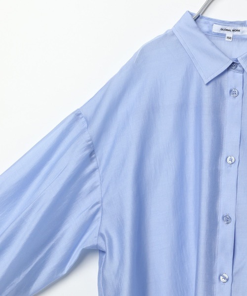 GLOBAL WORK(グローバルワーク)の「イージーケアシアーシャツ長袖/324591(シャツ/ブラウス・キッズ・オフホワイト/サックスブルー/ピンク/イエロー・130cm/140cm/150cm/160cm)」の19枚目の写真