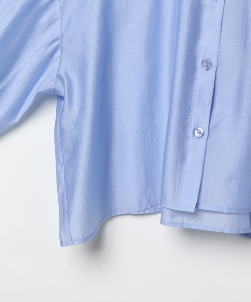 GLOBAL WORK(グローバルワーク)の「イージーケアシアーシャツ長袖/324591(シャツ/ブラウス・キッズ・オフホワイト/サックスブルー/ピンク/イエロー・130cm/140cm/150cm/160cm)」の18枚目の写真