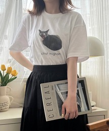 『低身長用サイズあり』フォト風デザイン半袖Tシャツ