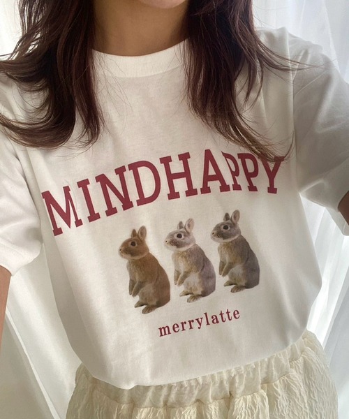 merrylatte(メリーラテ)の「『低身長用サイズあり』フォト風デザイン半袖Tシャツ(Tシャツ/カットソー・レディース・ホワイト/A/B/C/D/E/F/G/H/I/J/K/L・SMALL/MEDIUM/X-SMALL/LARGE)」の9枚目の写真