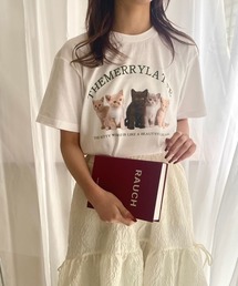 『低身長用サイズあり』フォト風デザイン半袖Tシャツ