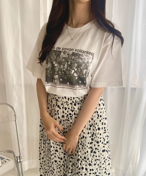 merrylatte(メリーラテ)の「『低身長用サイズあり』フォト風デザイン半袖Tシャツ(Tシャツ/カットソー・レディース・ホワイト/A/B/C/D/E/F/G/H/I/J/K/L・SMALL/MEDIUM/X-SMALL/LARGE)」の11枚目の写真
