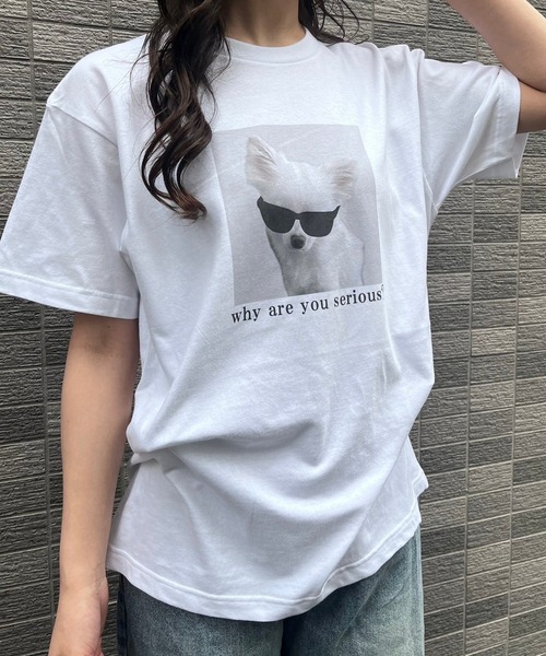 merrylatte(メリーラテ)の「『低身長用サイズあり』フォト風デザイン半袖Tシャツ(Tシャツ/カットソー・レディース・ホワイト/A/B/C/D/E/F/G/H/I/J/K/L・SMALL/MEDIUM/X-SMALL/LARGE)」の14枚目の写真