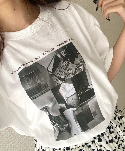 merrylatte(メリーラテ)の「『低身長用サイズあり』フォト風デザイン半袖Tシャツ(Tシャツ/カットソー・レディース・ホワイト/A/B/C/D/E/F/G/H/I/J/K/L・SMALL/MEDIUM/X-SMALL/LARGE)」の16枚目の写真