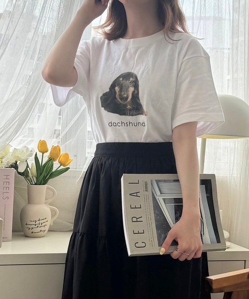 merrylatte(メリーラテ)の「『低身長用サイズあり』フォト風デザイン半袖Tシャツ(Tシャツ/カットソー・レディース・ホワイト/A/B/C/D/E/F/G/H/I/J/K/L・SMALL/MEDIUM/X-SMALL/LARGE)」の22枚目の写真