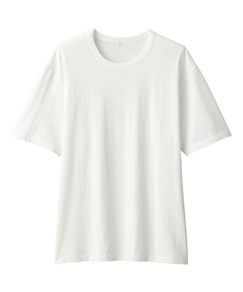 MUJI Labo(ムジラボ)の「〔MUJI Labo〕紳士 昔ながらの製法で編み立てた天竺クルーネック半袖Tシャツ(Tシャツ/カットソー・メンズ・グレー/ブラック/ホワイト/ブルー系・S/M/L/XL)」の9枚目の写真