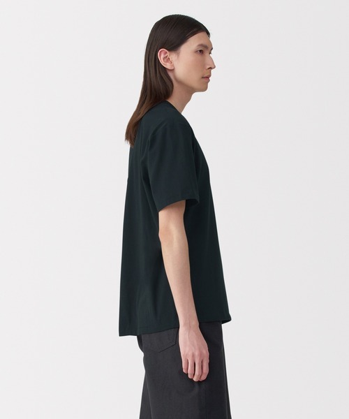 MUJI Labo(ムジラボ)の「〔MUJI Labo〕紳士 昔ながらの製法で編み立てた天竺クルーネック半袖Tシャツ(Tシャツ/カットソー・メンズ・グレー/ブラック/ホワイト/ブルー系・S/M/L/XL)」の12枚目の写真