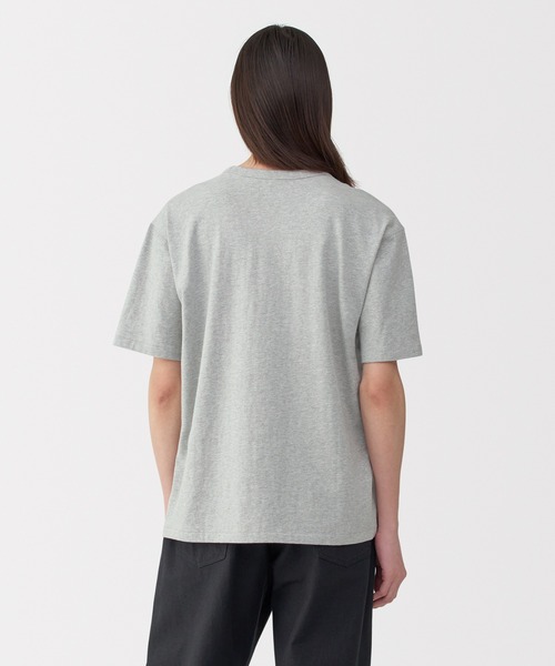 MUJI Labo(ムジラボ)の「〔MUJI Labo〕紳士 昔ながらの製法で編み立てた天竺クルーネック半袖Tシャツ(Tシャツ/カットソー・メンズ・グレー/ブラック/ホワイト/ブルー系・S/M/L/XL)」の19枚目の写真