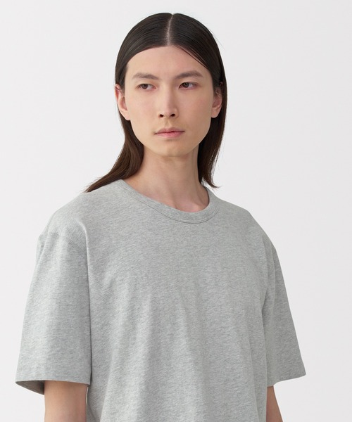 MUJI Labo(ムジラボ)の「〔MUJI Labo〕紳士 昔ながらの製法で編み立てた天竺クルーネック半袖Tシャツ(Tシャツ/カットソー・メンズ・グレー/ブラック/ホワイト/ブルー系・S/M/L/XL)」の20枚目の写真