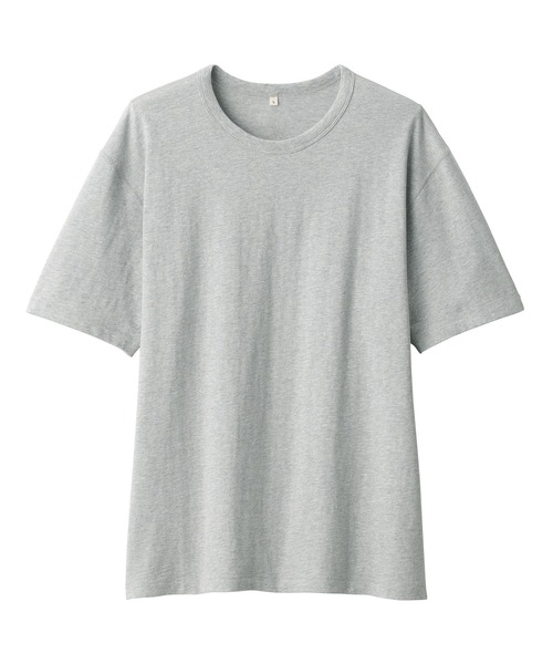 MUJI Labo(ムジラボ)の「〔MUJI Labo〕紳士 昔ながらの製法で編み立てた天竺クルーネック半袖Tシャツ(Tシャツ/カットソー・メンズ・グレー/ブラック/ホワイト/ブルー系・S/M/L/XL)」の21枚目の写真