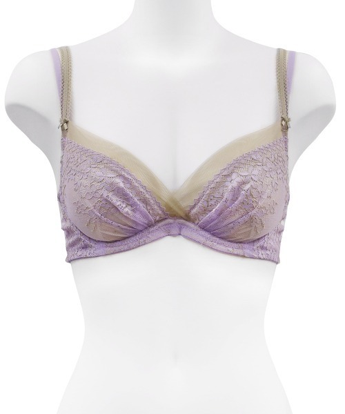 ANNEBRA（アンブラ）の「Reflex 2WAYレースライトブラジャー（ブラジャー・レディース・ダークグレー/パープル・B70/B75/C75/D75/E70/F75/E80/C80/D80/C70/D70/E75/F70/G70/G75）」の10枚目の写真