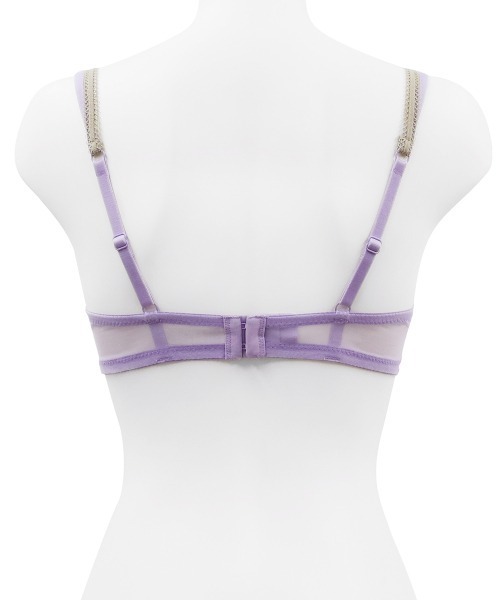 ANNEBRA（アンブラ）の「Reflex 2WAYレースライトブラジャー（ブラジャー・レディース・ダークグレー/パープル・B70/B75/C75/D75/E70/F75/E80/C80/D80/C70/D70/E75/F70/G70/G75）」の9枚目の写真