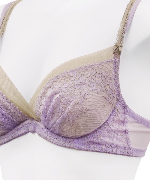 ANNEBRA（アンブラ）の「Reflex 2WAYレースライトブラジャー（ブラジャー・レディース・ダークグレー/パープル・B70/B75/C75/D75/E70/F75/E80/C80/D80/C70/D70/E75/F70/G70/G75）」の8枚目の写真