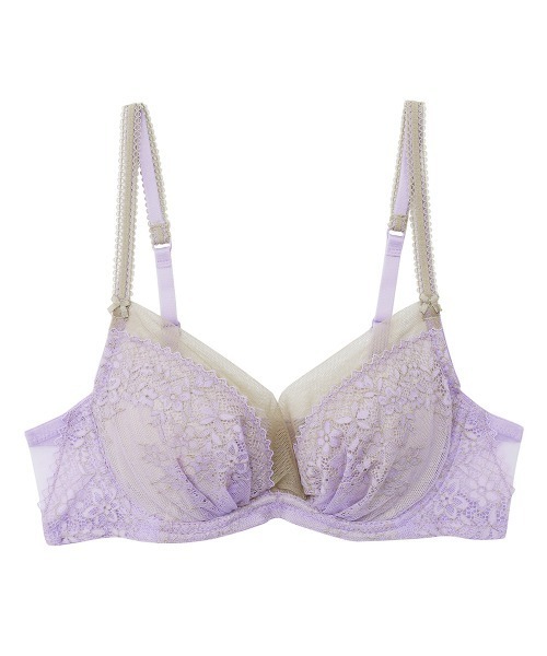 ANNEBRA（アンブラ）の「Reflex 2WAYレースライトブラジャー（ブラジャー・レディース・ダークグレー/パープル・B70/B75/C75/D75/E70/F75/E80/C80/D80/C70/D70/E75/F70/G70/G75）」の5枚目の写真