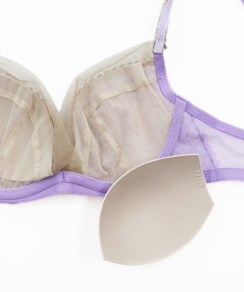ANNEBRA（アンブラ）の「Reflex 2WAYレースライトブラジャー（ブラジャー・レディース・ダークグレー/パープル・B70/B75/C75/D75/E70/F75/E80/C80/D80/C70/D70/E75/F70/G70/G75）」の3枚目の写真