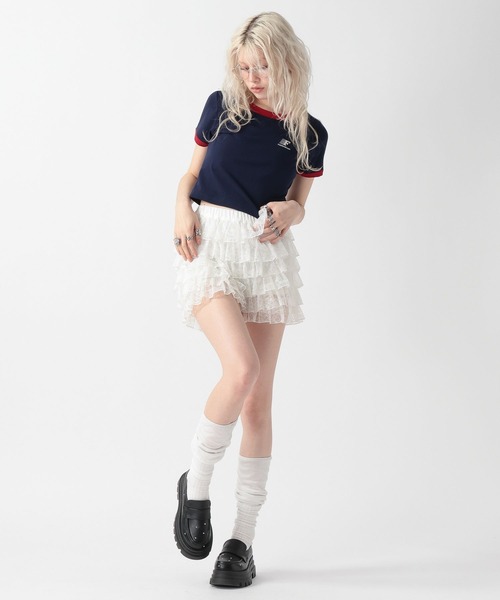 FOREVER 21（フォーエバー トゥエンティーワン）の「【2025SS】スポーツコンパクトTシャツ（Tシャツ/カットソー・レディース・オフホワイト/ブルー/ネイビー・FREE）」の13枚目の写真