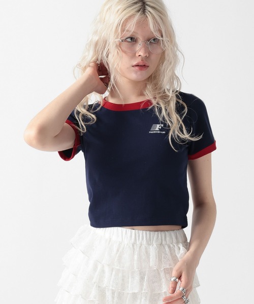 FOREVER 21（フォーエバー トゥエンティーワン）の「【2025SS】スポーツコンパクトTシャツ（Tシャツ/カットソー・レディース・オフホワイト/ブルー/ネイビー・FREE）」の15枚目の写真