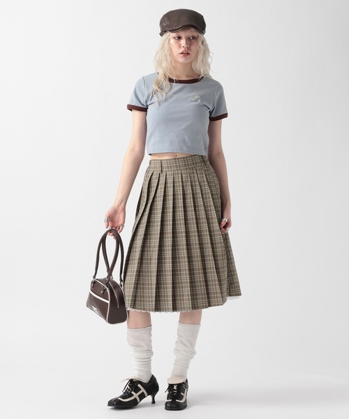 FOREVER 21（フォーエバー トゥエンティーワン）の「【2025SS】スポーツコンパクトTシャツ（Tシャツ/カットソー・レディース・オフホワイト/ブルー/ネイビー・FREE）」の4枚目の写真