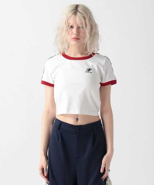 FOREVER 21（フォーエバー トゥエンティーワン）の「【2025SS】スポーツコンパクトTシャツ（Tシャツ/カットソー・レディース・オフホワイト/ブルー/ネイビー・FREE）」の16枚目の写真