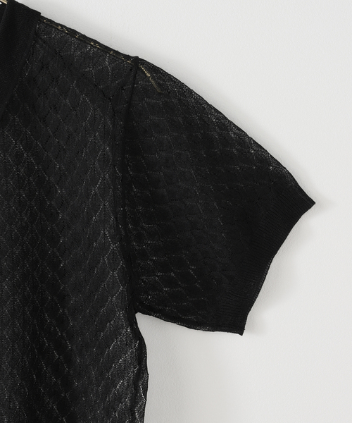 セール】PROVOKE/プロヴォーク Sheer knit POLO S（ポロシャツ