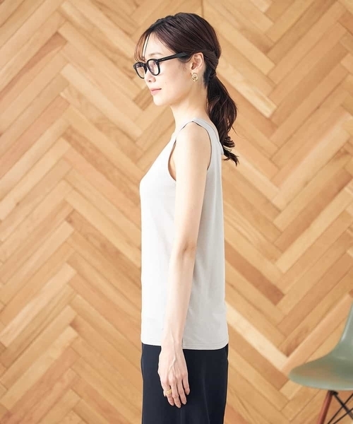 a.v.v（アーヴェヴェ）の「【前後2WAY】ラメタンクトップ（タンクトップ・レディース・グレー/モカ/グレー系その他・40/38/42/36/34）」の20枚目の写真